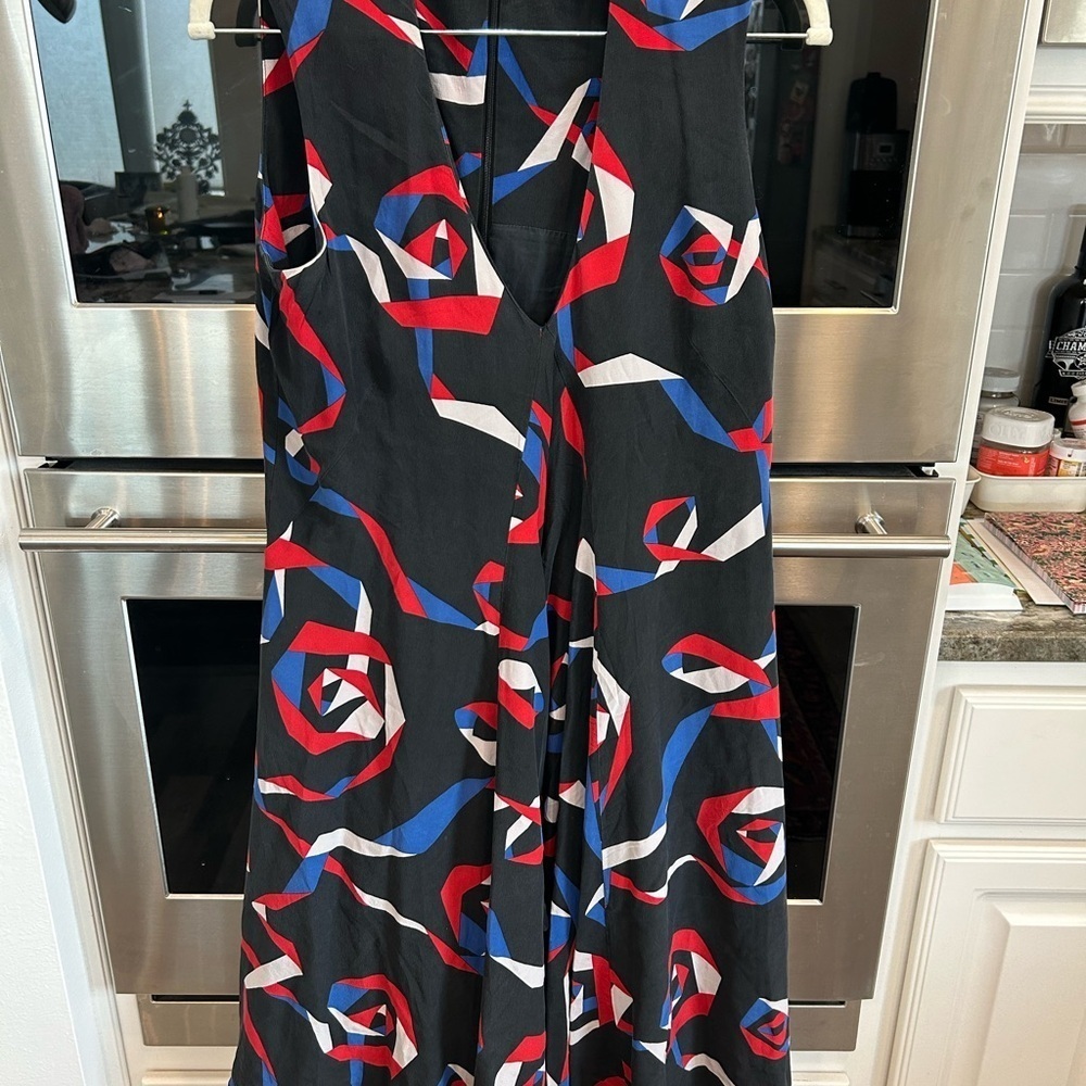 EK Jam Factory Midi Dress, size 12. 100 percent silk. GUC 4th of July